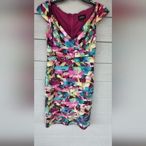 Adrianna Papell Dress with Cap Sleeves, Size 8